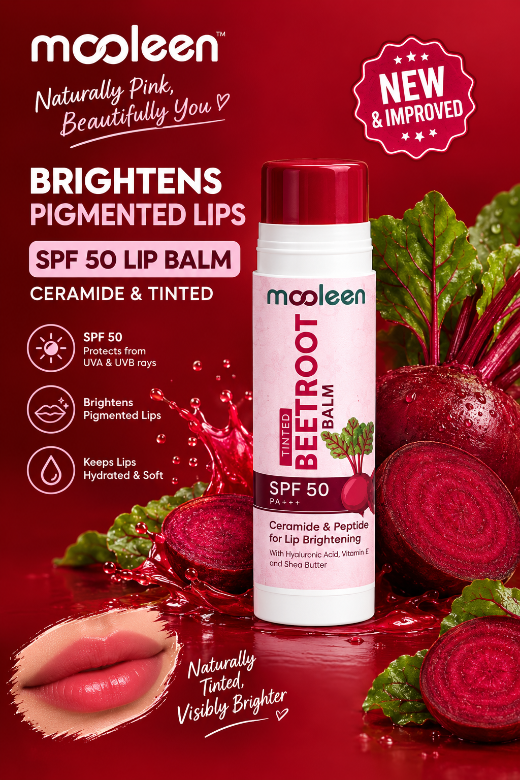 Mooleen Beetroot Lipbalm